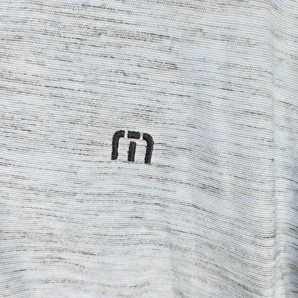Travis Mathew Polo Shirt Men XXL Blue/Black Heather Performance The Retreat Golf - Picture 3 of 13